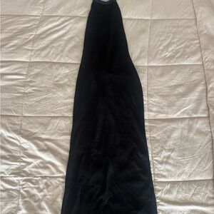 Elegant Black Halter Dress
